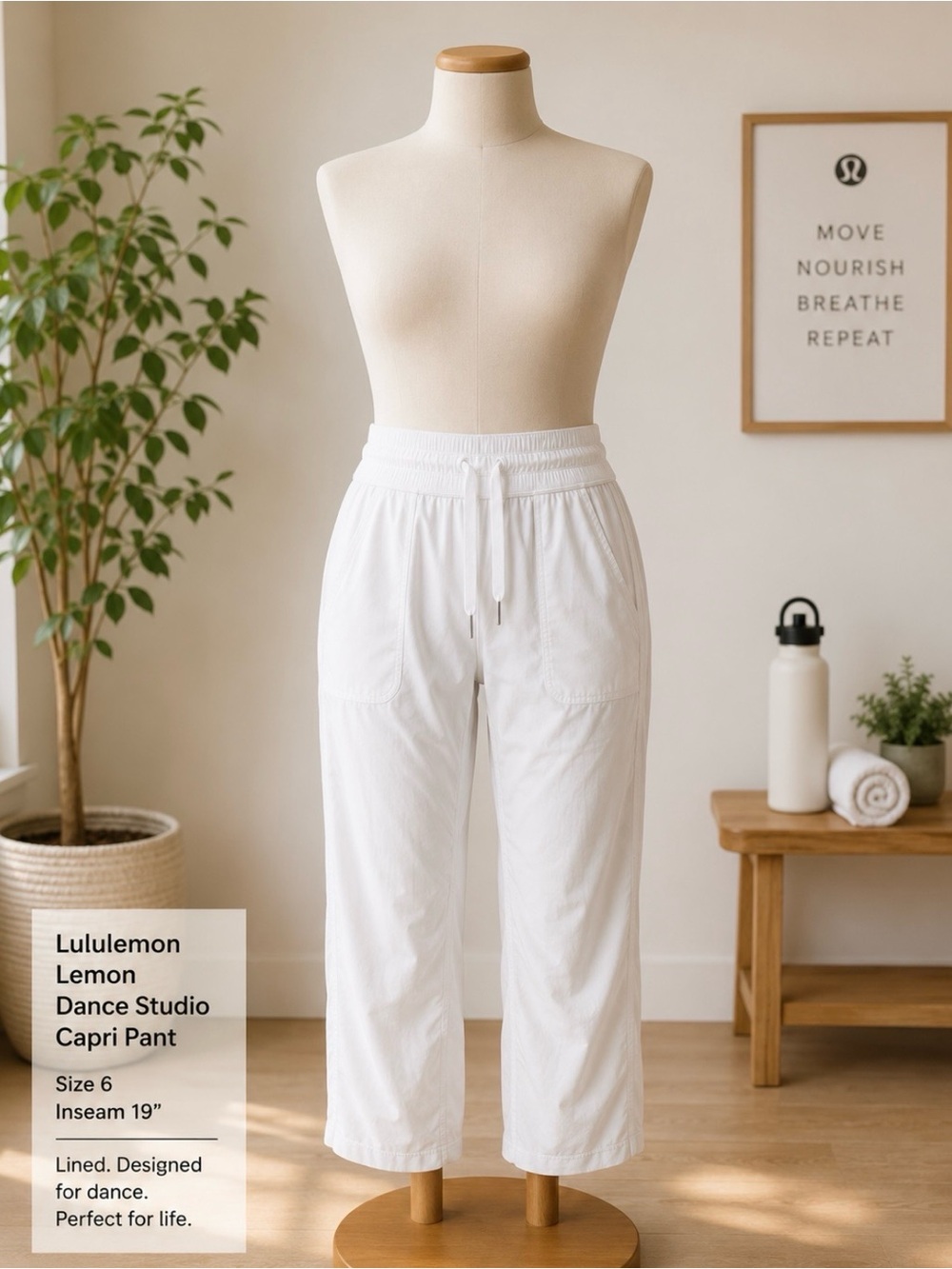 Woman’s Lu Lu Lemon Lined Dance Studio Capris
